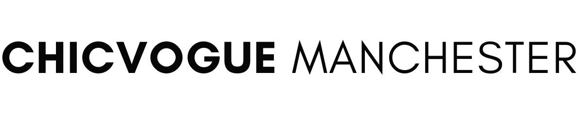 Logo of Chicvogue Manchester with black text on a white background