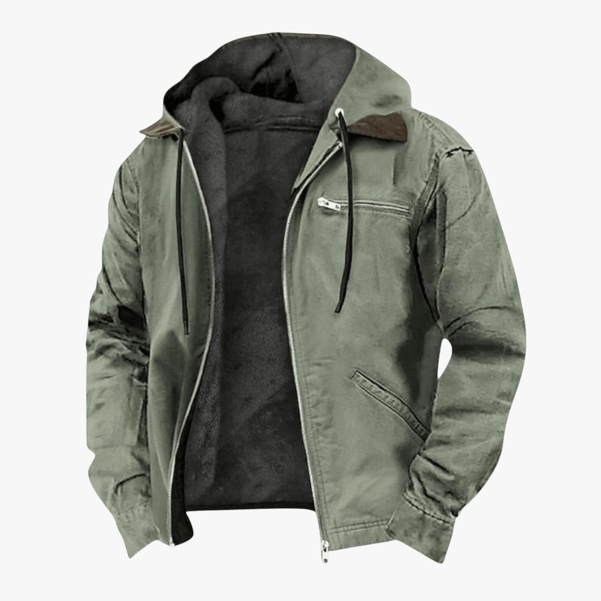 Men's Winter Bomber Jacket | hood